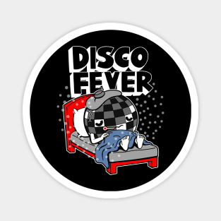 Disco Fever Funny Music Vintage Retro 70's Cartoon Meme Magnet